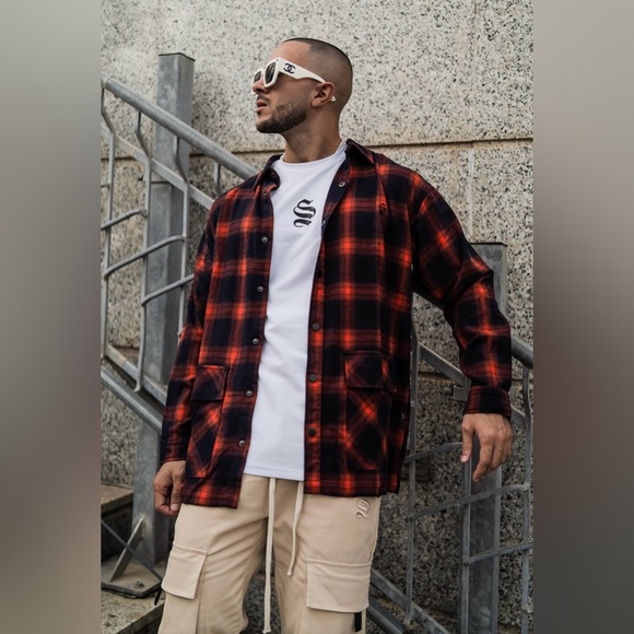 Men’s Sinner’s Attire button down casual long sleeve size L but fits like XL - Picture 7 of 7